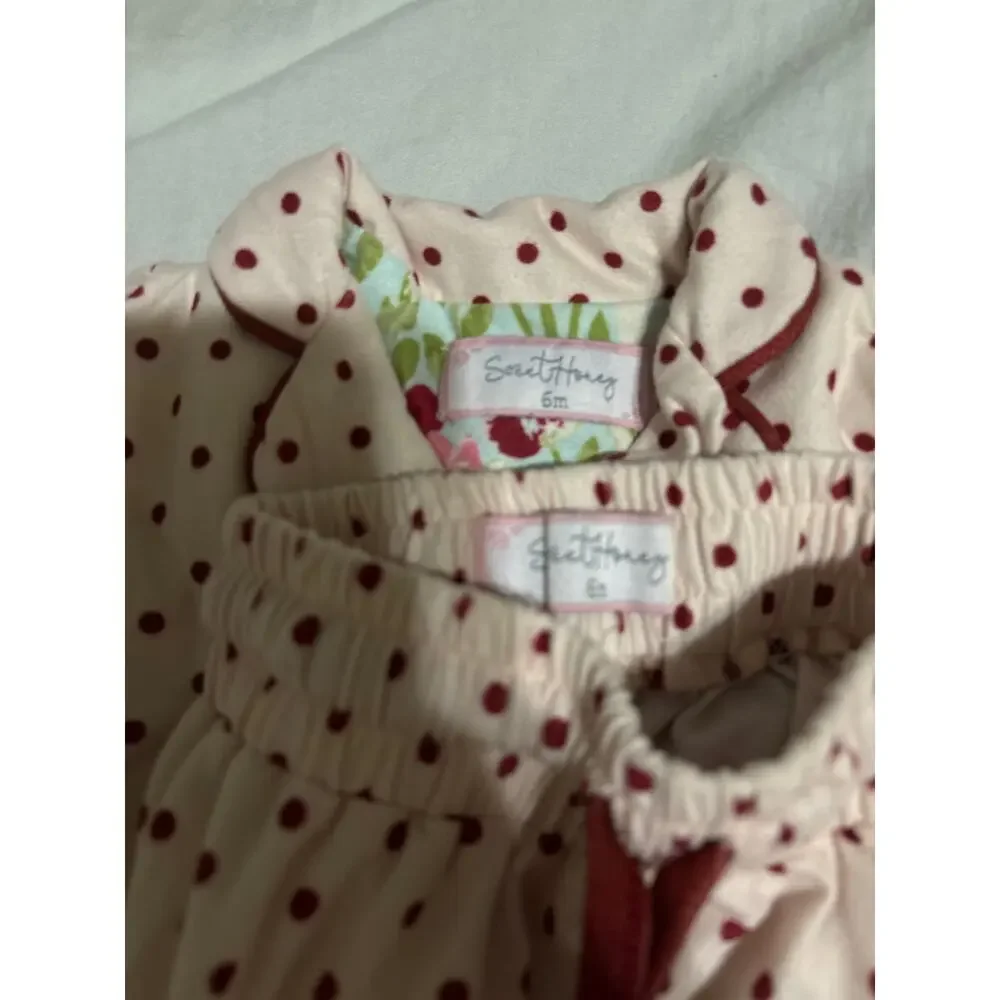 Sweet Honey Pajamas Pijamas Polka Dot 6 months